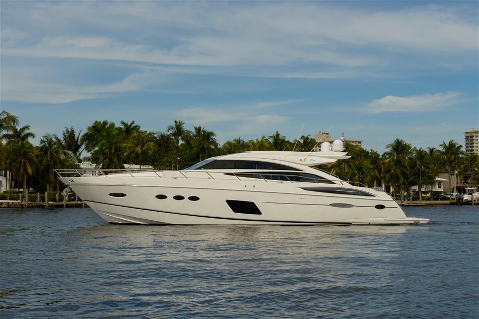 Princess Yachts V72 Profile Shot