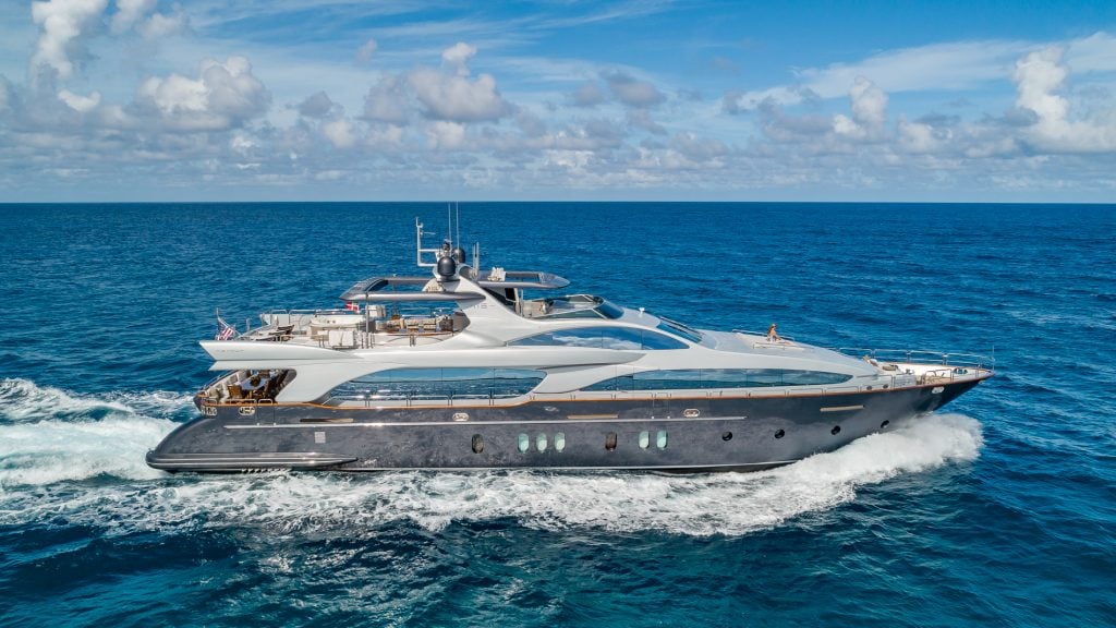 Running Shot of Azimut 116' Tail Lights