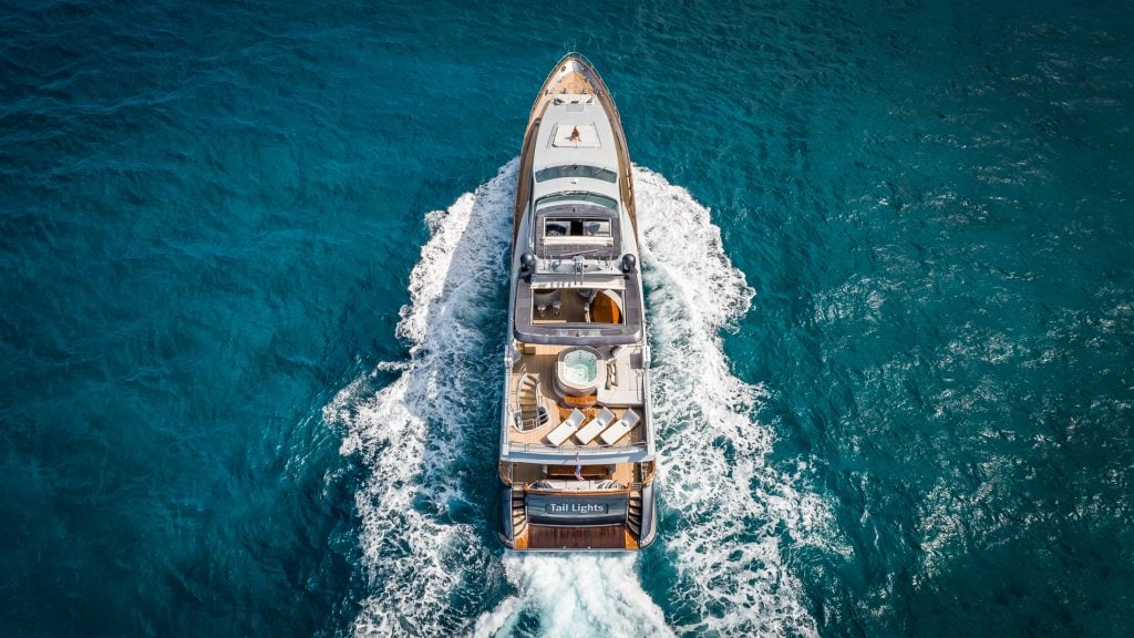Aerial photo of 116 Azimut Tail Lights