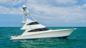 2019 Viking 72’ Enclosed Bridge “Free Spool” profile image offshore.