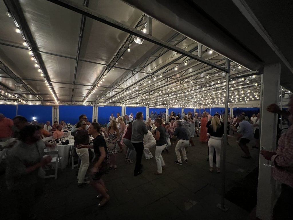 Owners dancing at the Spring Hill House in Block Island