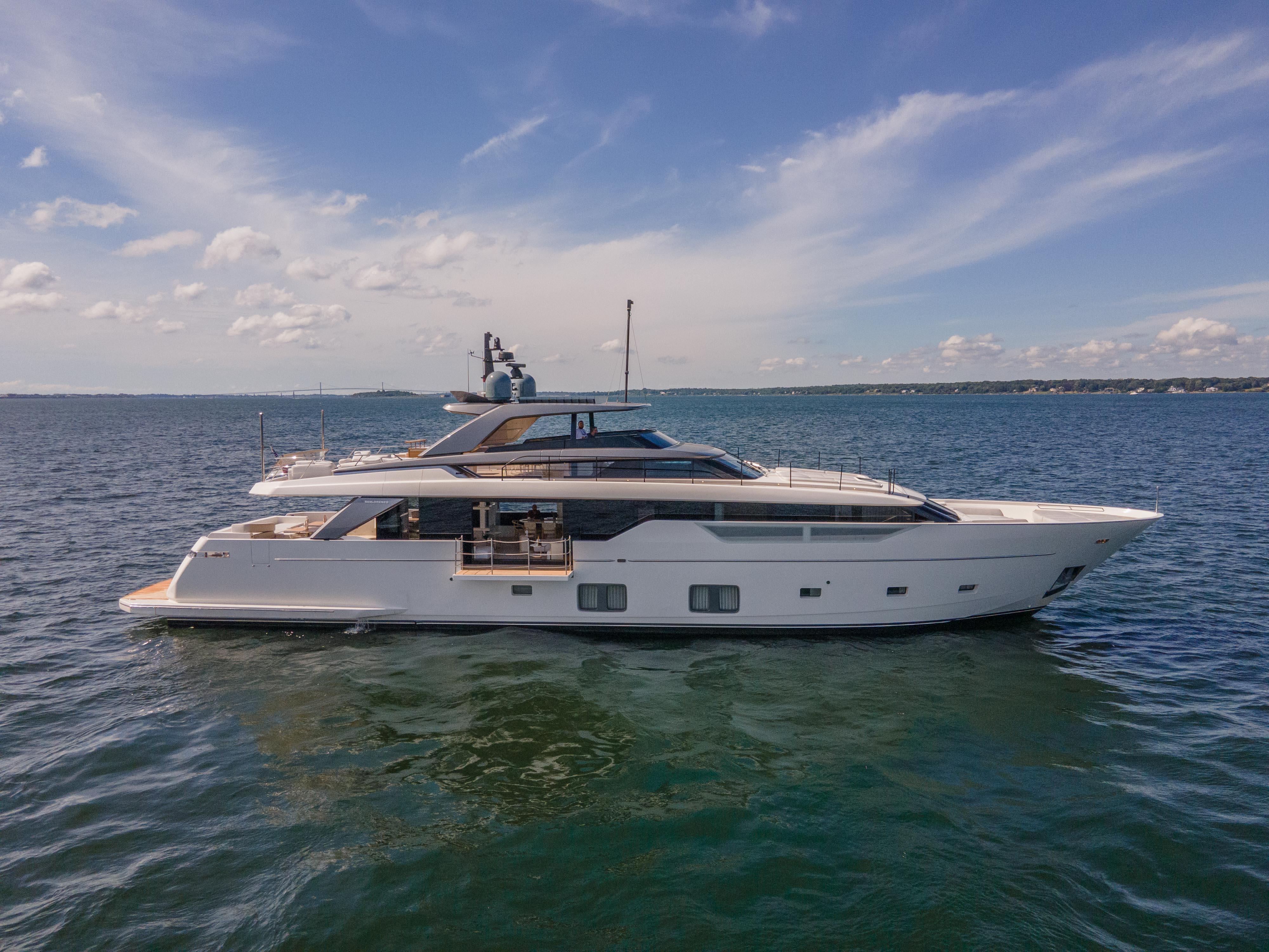 2022 Sanlorenzo SL106A Motor Yacht on the water