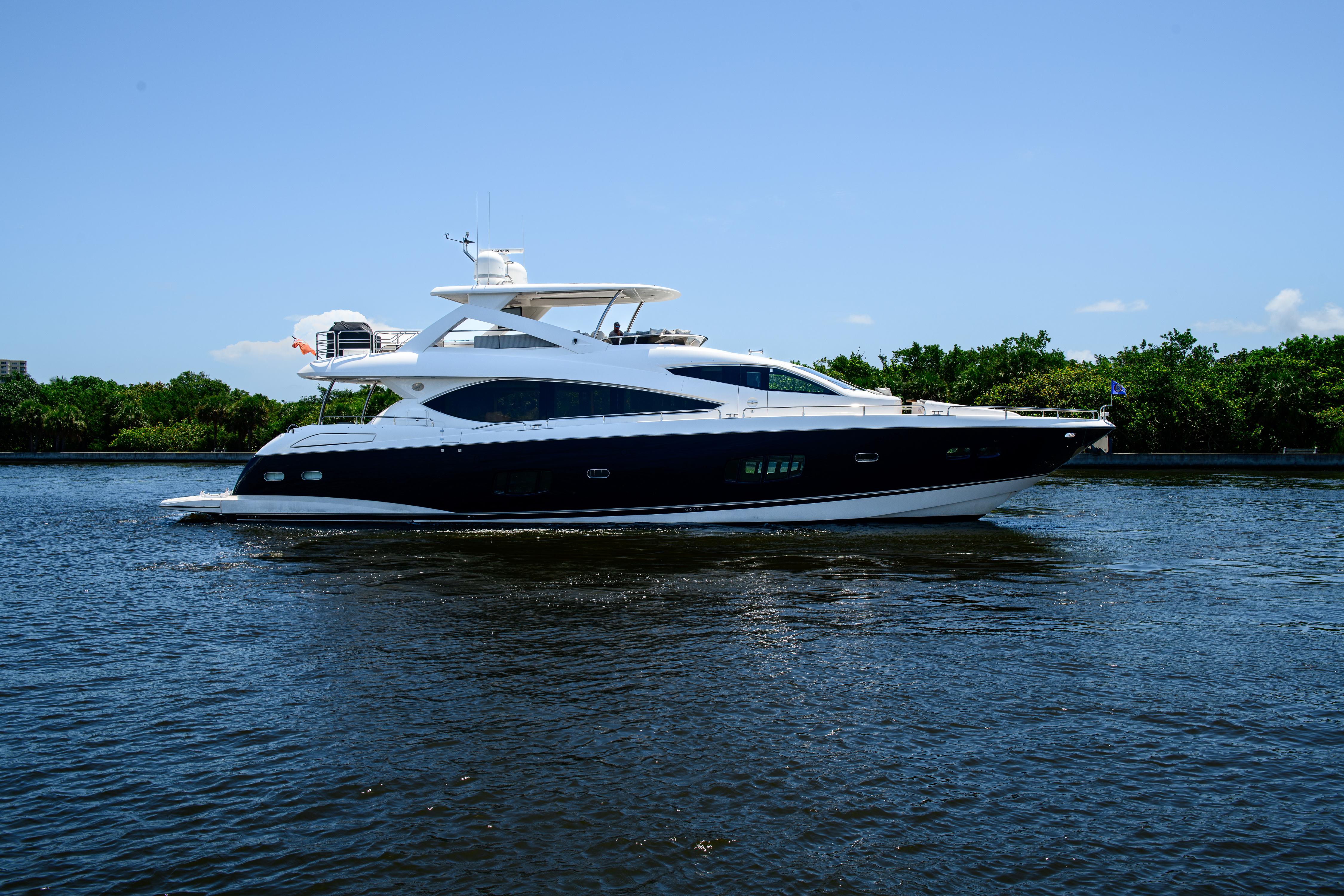 2012 Sunseeker 88 yacht on the water