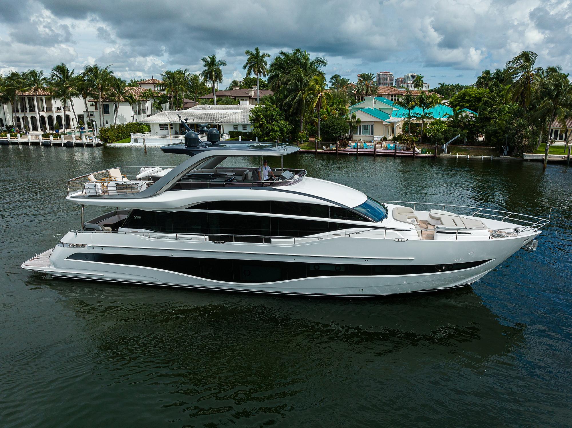 2022 Princess Y85 Motor Yacht on the water