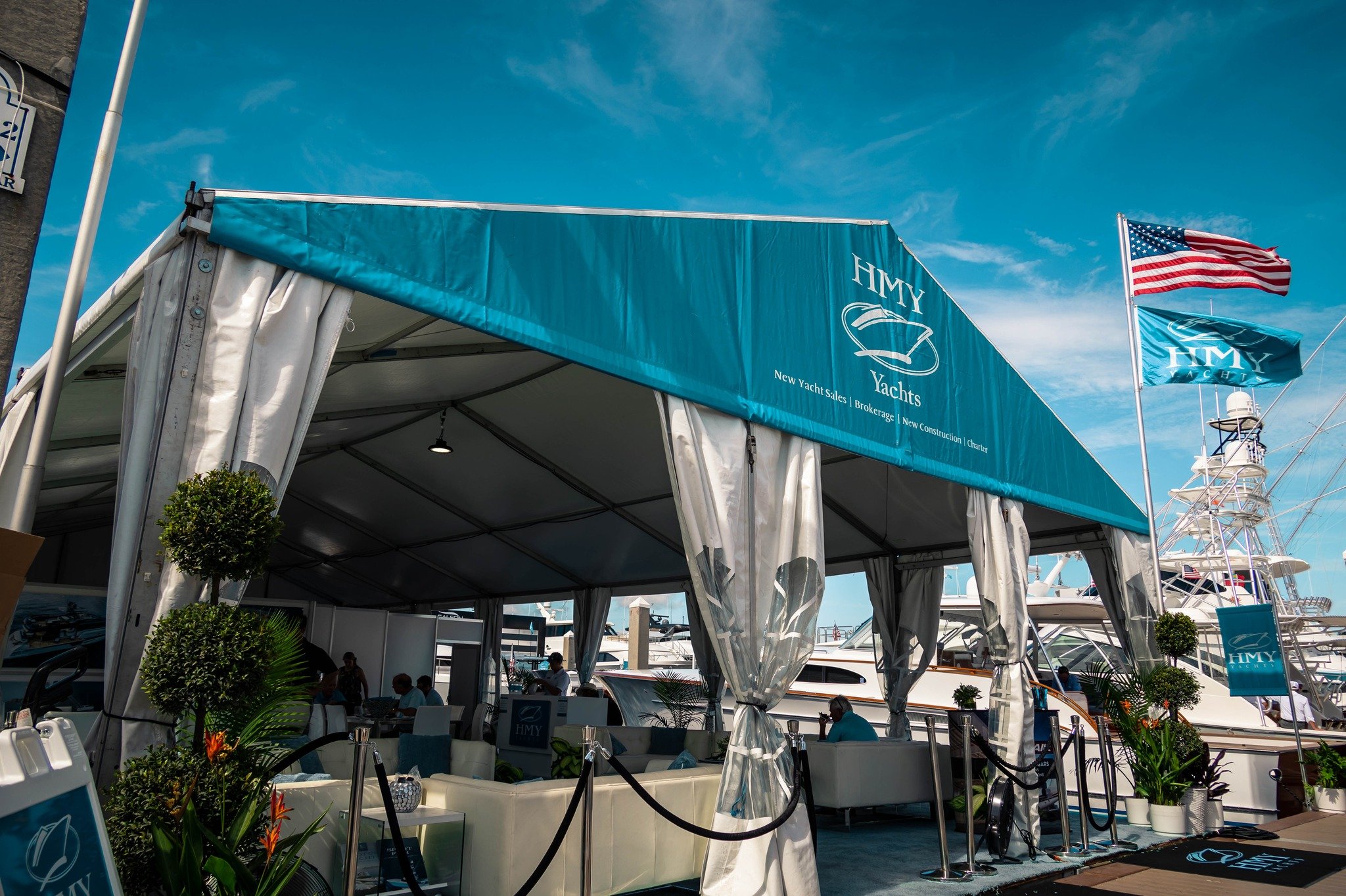 HMY Yacht Sales Tent