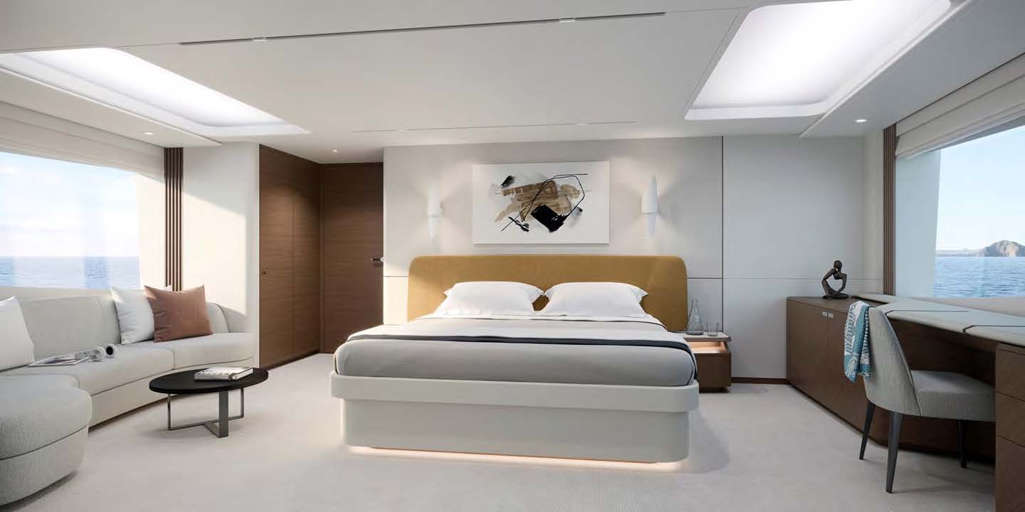 Interior Owners Stateroom on the Princess Y95.