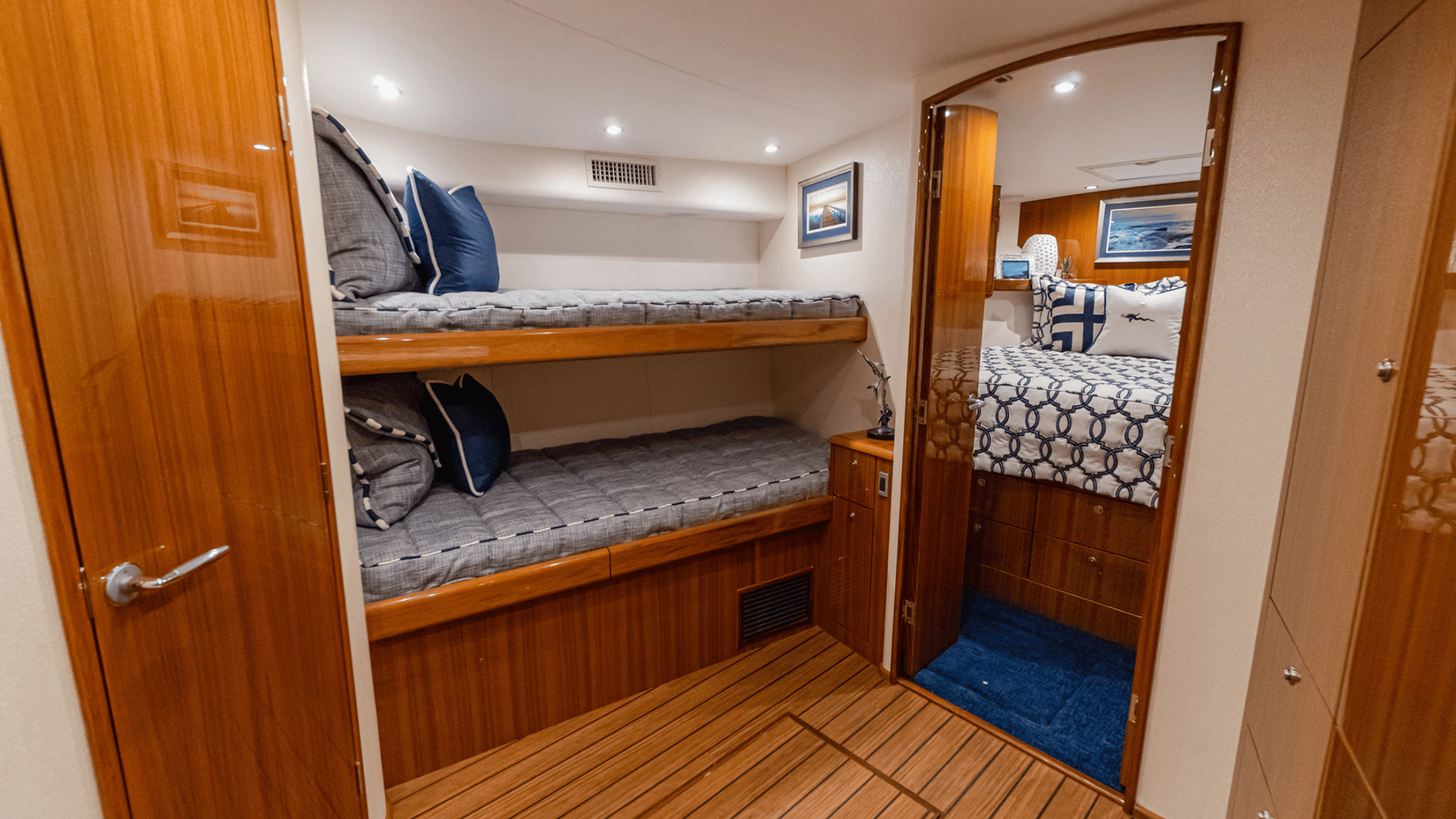 Viking 46 Billfish Bunks and Forward Stateroom