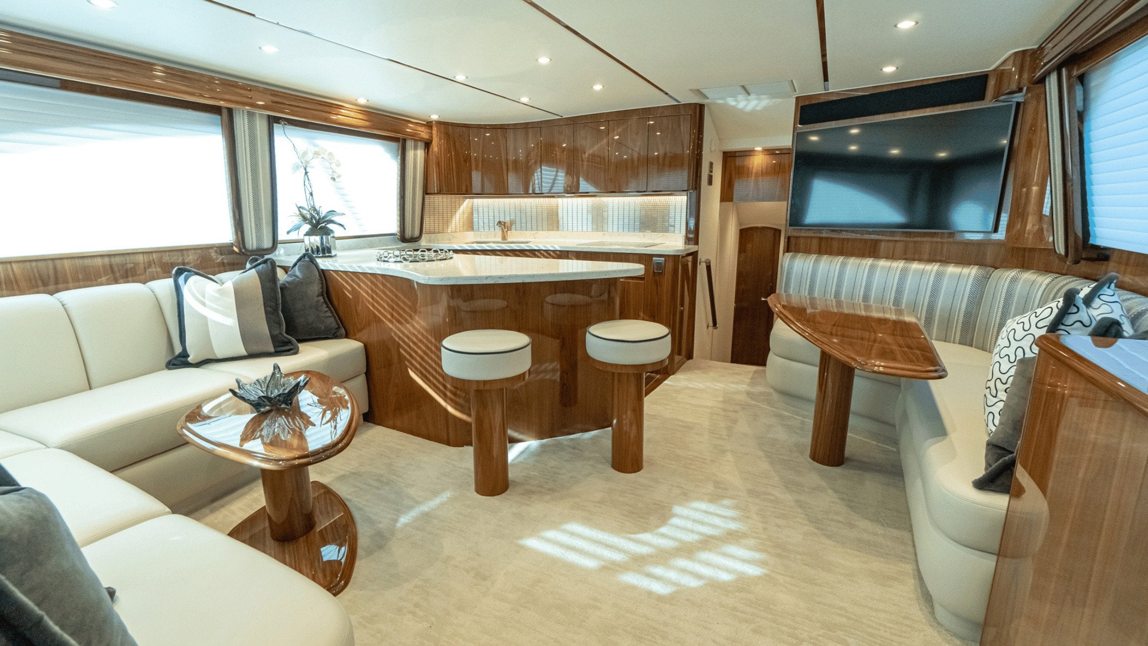 Interior of a Viking 54 Convertible Sportfish