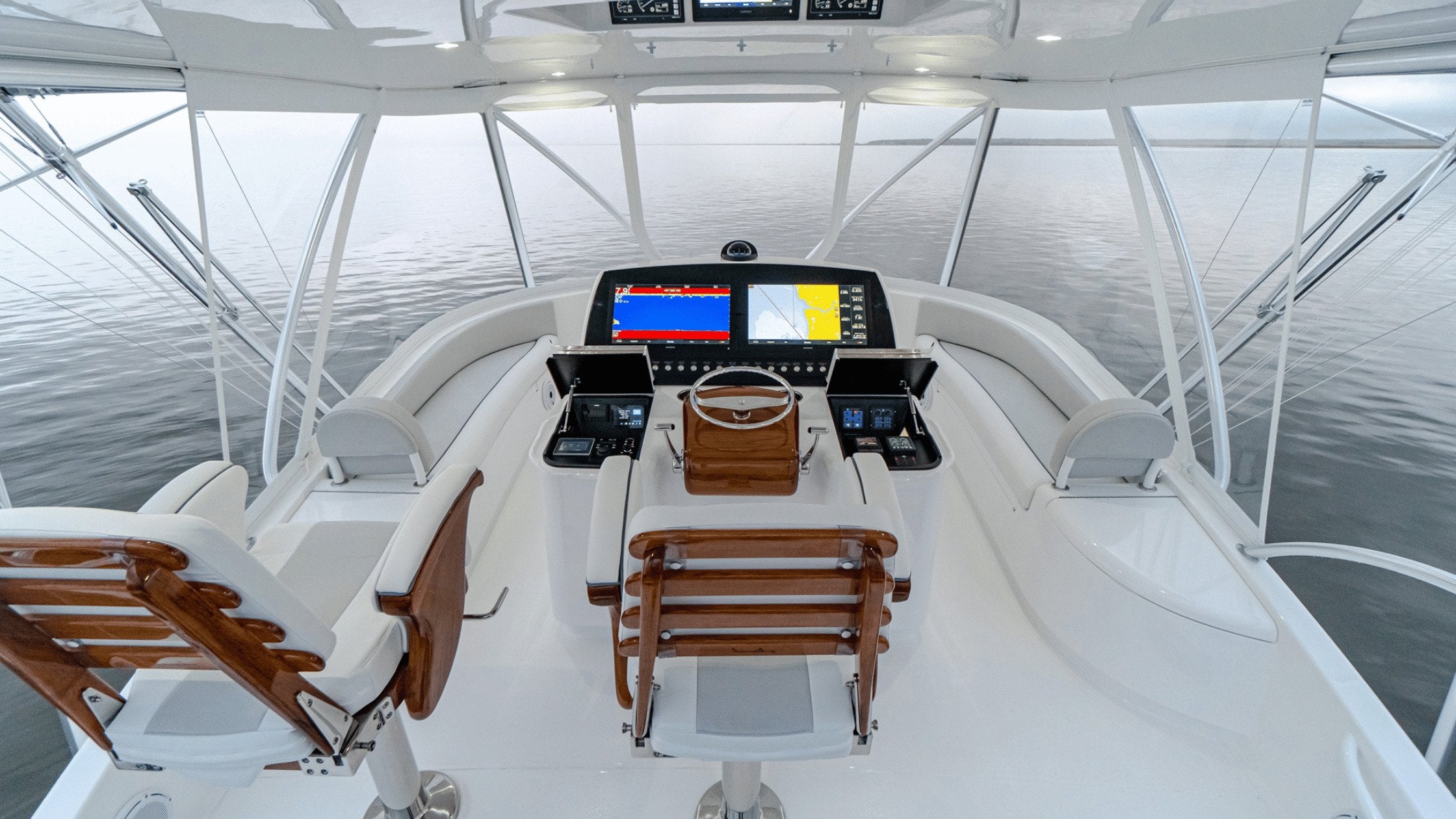 Flybridge of the Viking 54 Convertible