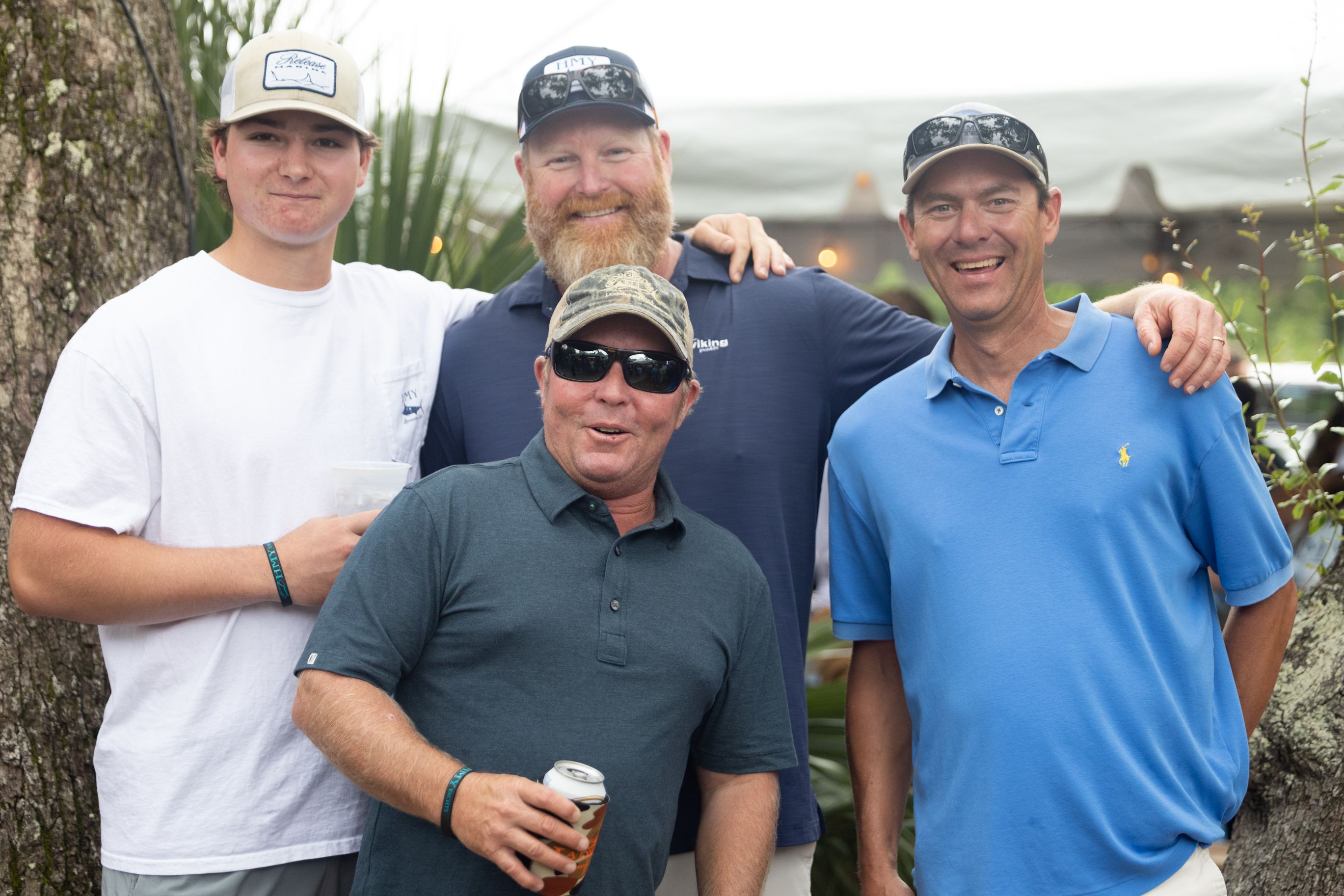 HMY Lowcountry participants and crew at the mainland container bar.