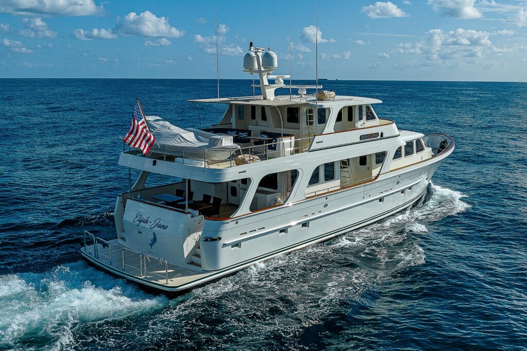 Elijah Jane 80 Offshore Voyager Aft View
