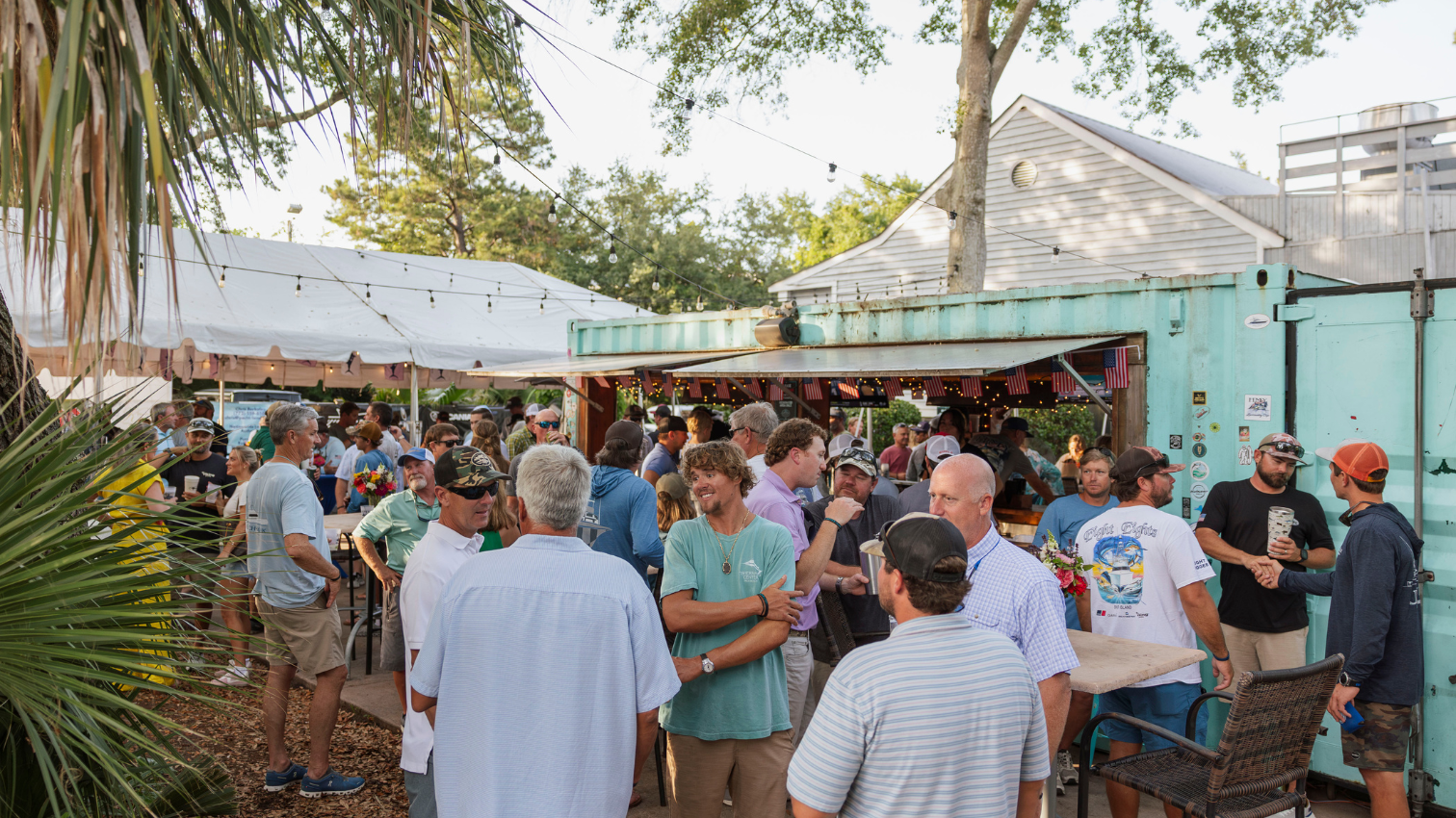 HMY Lowcountry Cup attendees at Mainland Container Co. 