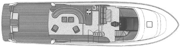 Queenship 68 Raised Pilothouse floor plan