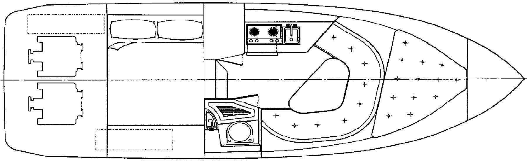 Regal Yachts 265-270-276 Commodore floor plan