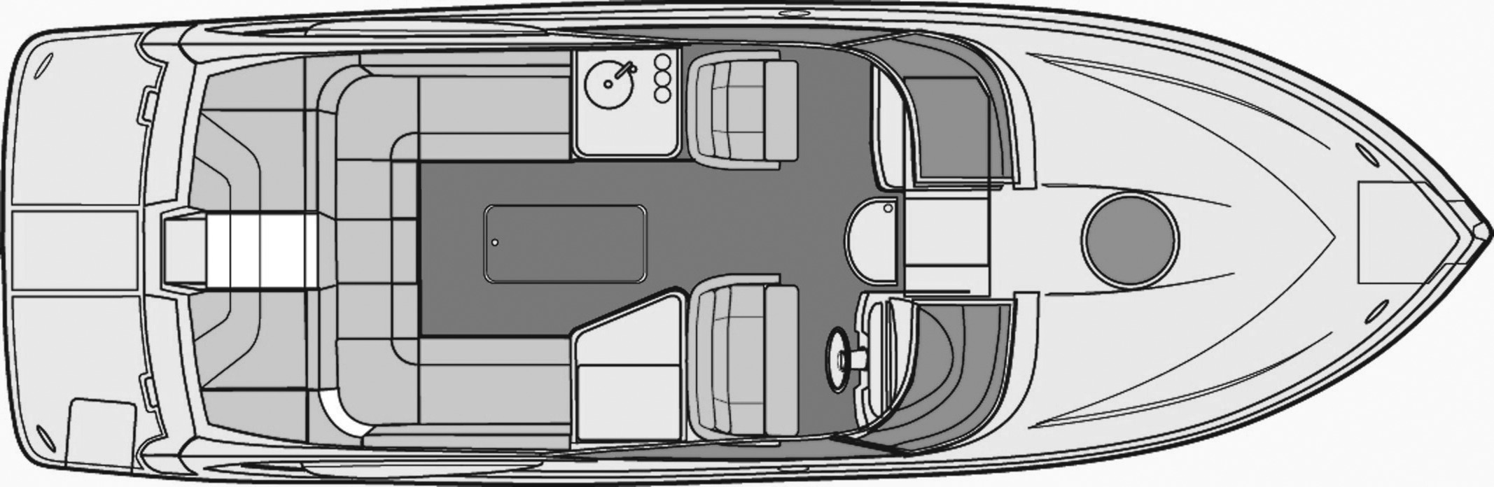 Regal Yachts 2750 Cuddy floor plan
