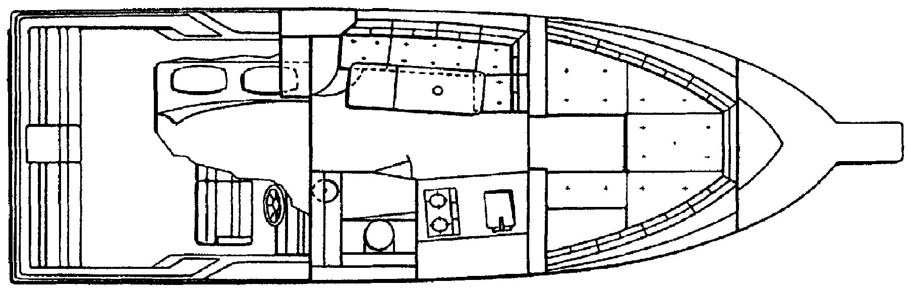 Regal Yachts 277XL-280 Commodore floor plan