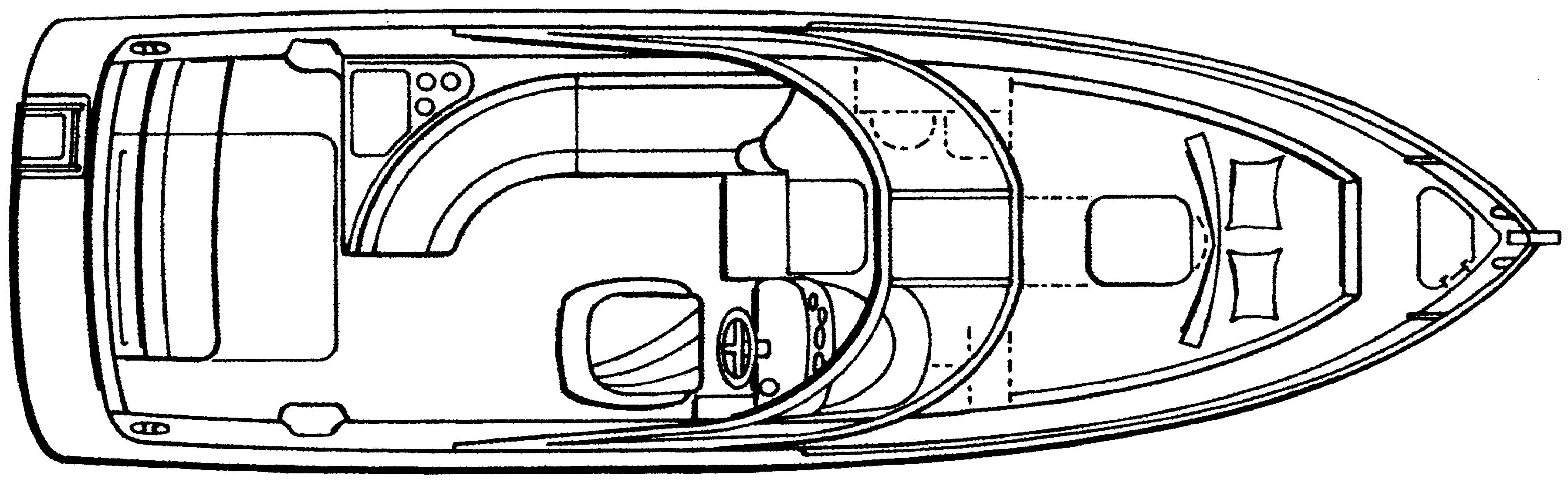 Rinker Yachts 270 Express Cruiser floor plan
