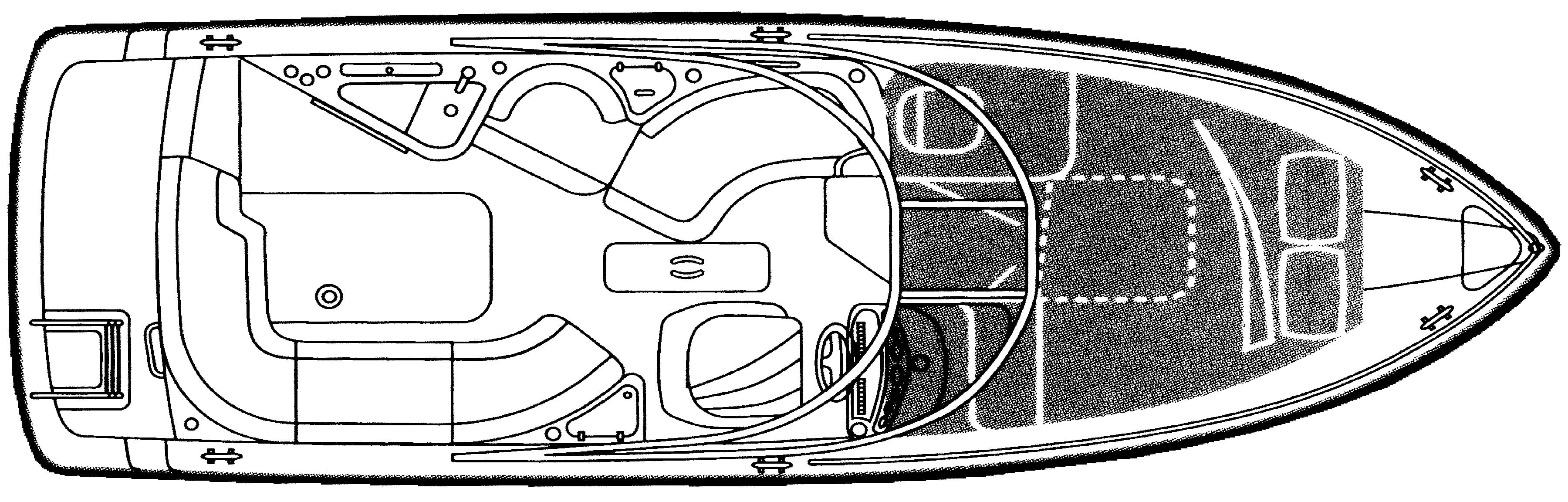 Rinker Yachts 272 Captiva Cuddy floor plan