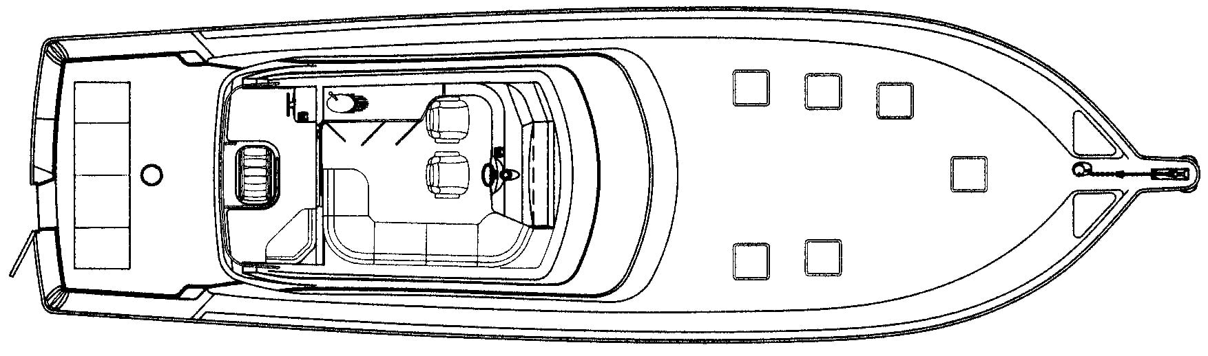 Riviera Yachts 60 Enclosed Bridge Conv. floor plan