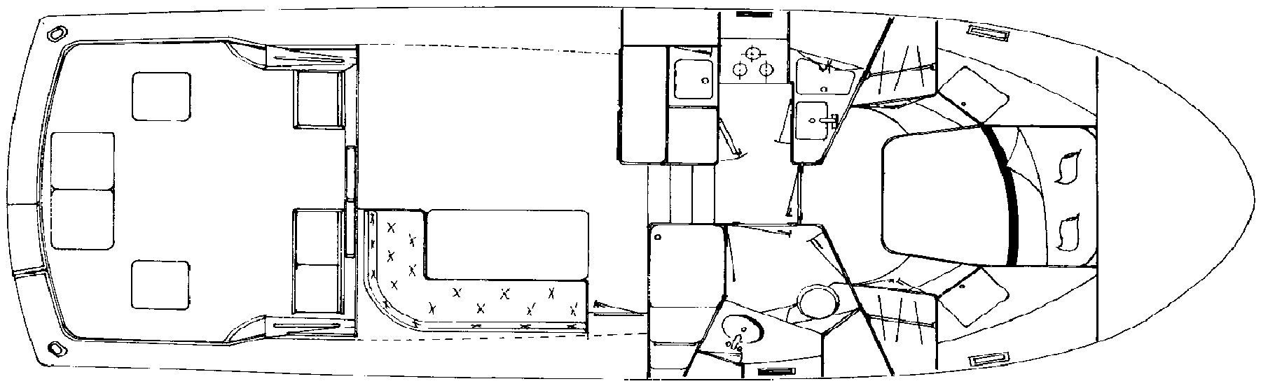 Ronin 38 Convertible floor plan