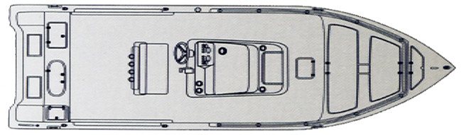 Sea Pro 270 Center Console floor plan