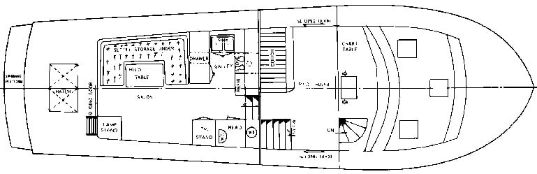 Sea Ranger 47 Pilothouse floor plan