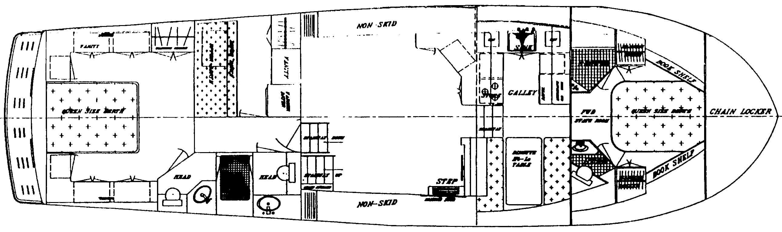 Sea Ranger 52 Motor Yacht floor plan