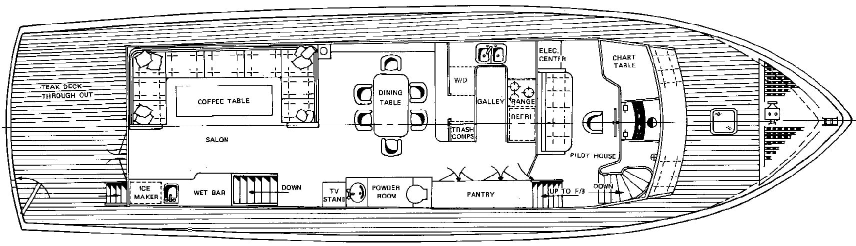 Sea Ranger 65 Motor Yacht floor plan