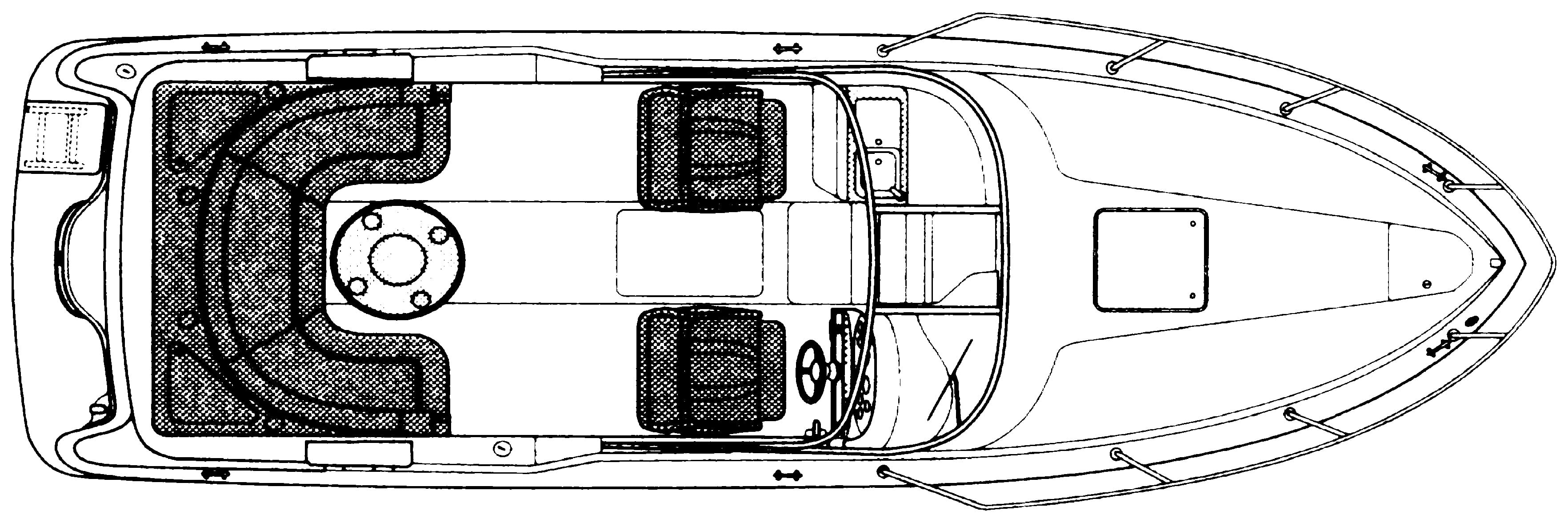 Sea Ray Yachts 260 Overnighter floor plan