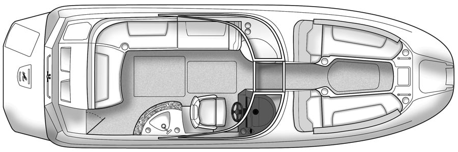 Sea Ray Yachts 260 Sundeck floor plan
