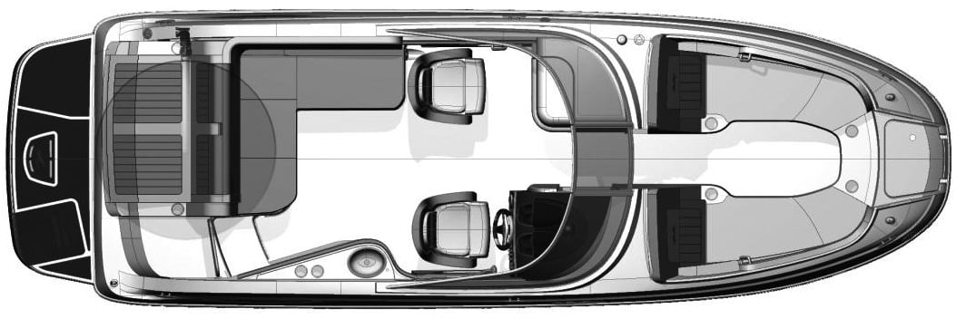 Sea Ray Yachts 260 Sundeck floor plan