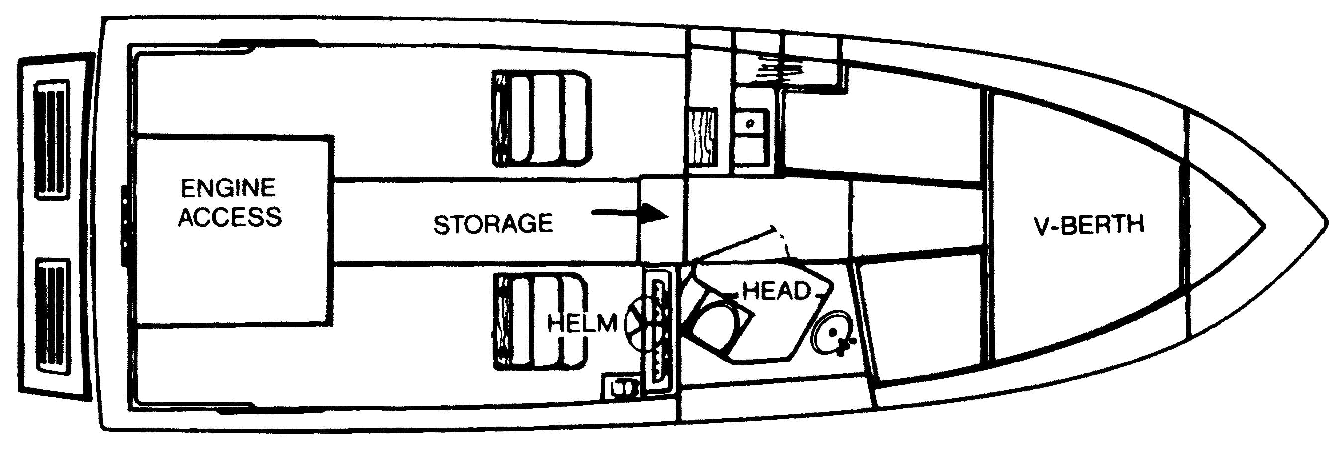 Sea Ray Yachts 270 Amberjack floor plan