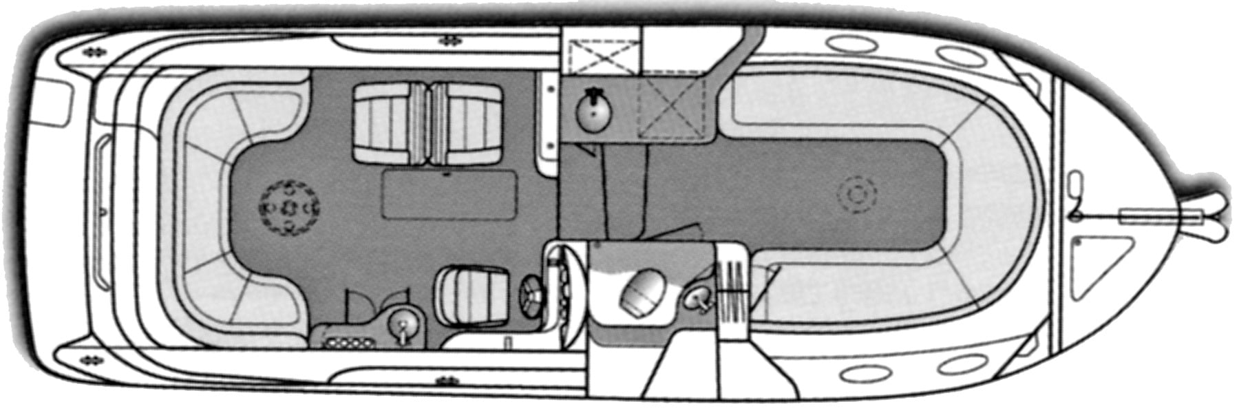 Sea Ray Yachts 280 Sun Sport floor plan
