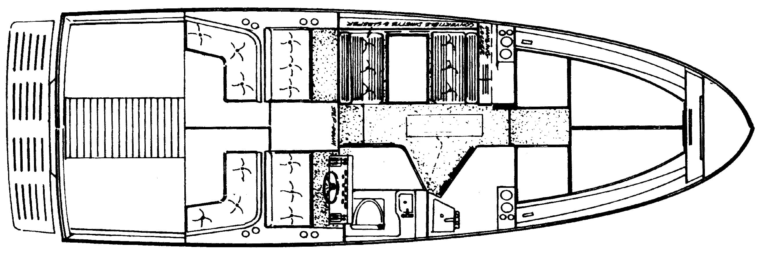 Sea Ray Yachts SRV 300 Express Cruiser floor plan