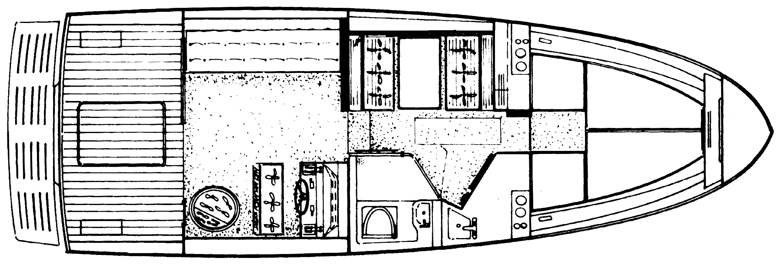 Sea Ray Yachts 300 Sedan Bridge floor plan