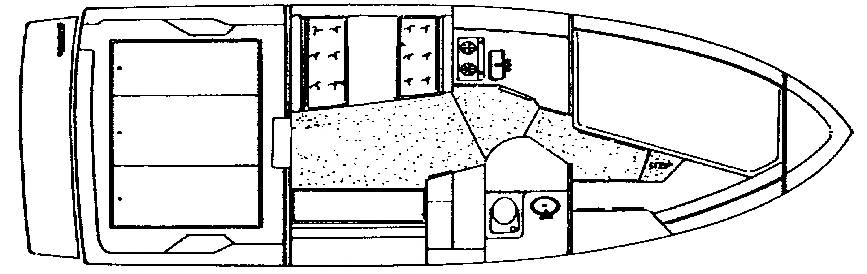 Sea Ray Yachts 300 Sedan Bridge floor plan