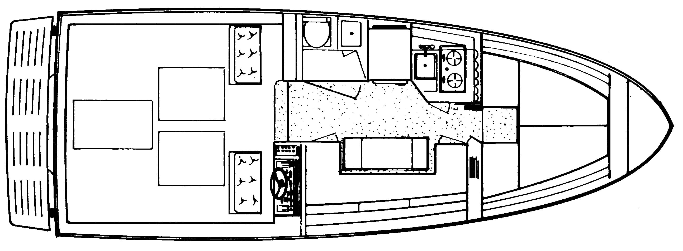 Sea Ray Yachts 300 Sport Bridge floor plan