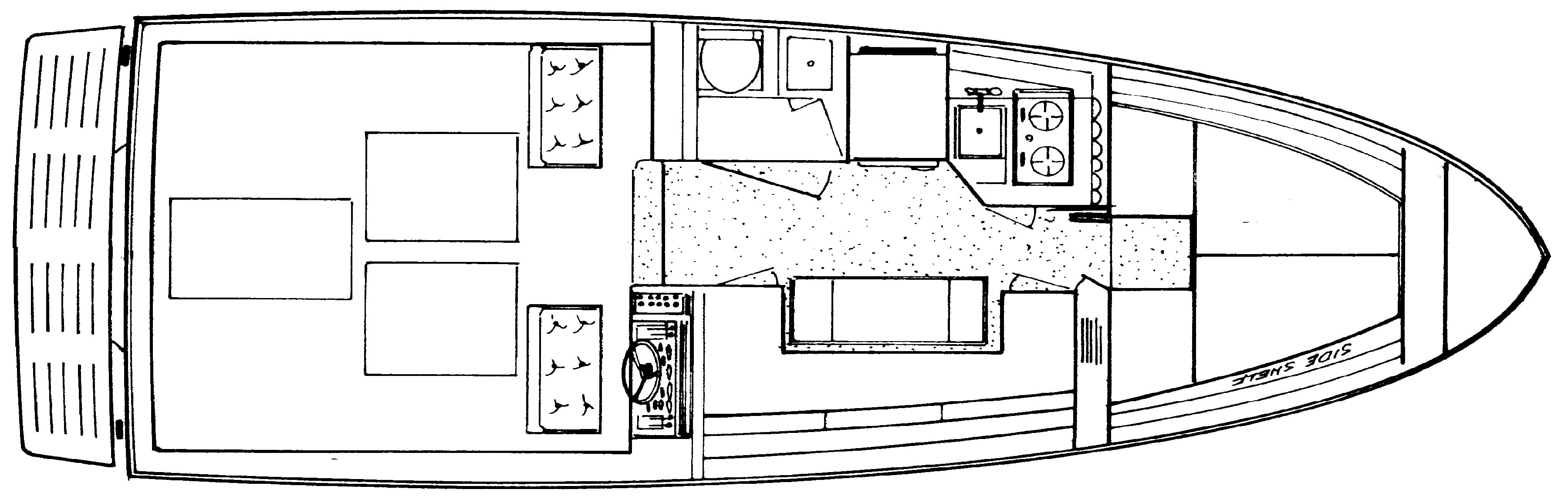 Sea Ray Yachts 300 Weekender floor plan