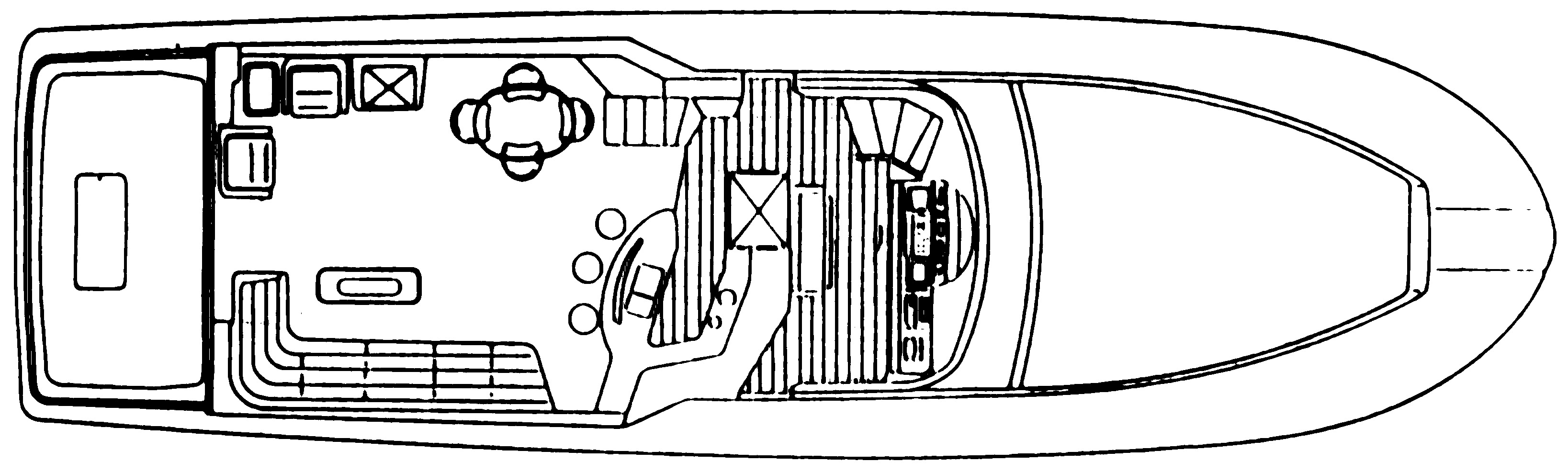Sea Ray Yachts 650 Cockpit Motor Yacht floor plan