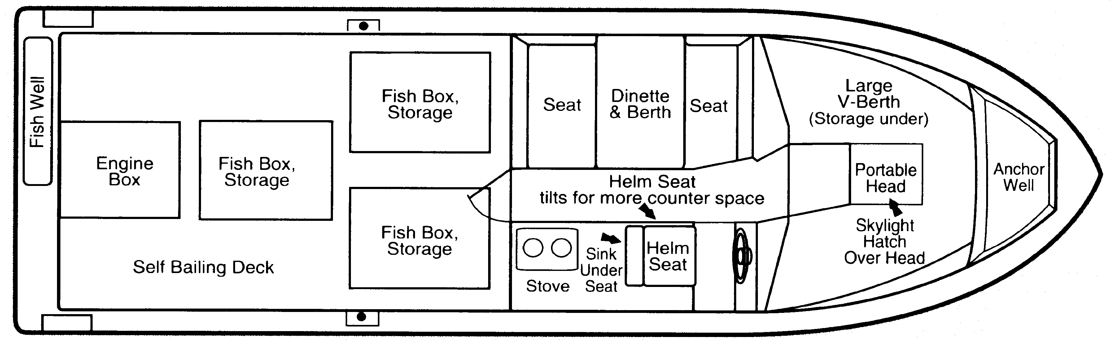 Sea Sport 2700 Seamaster floor plan