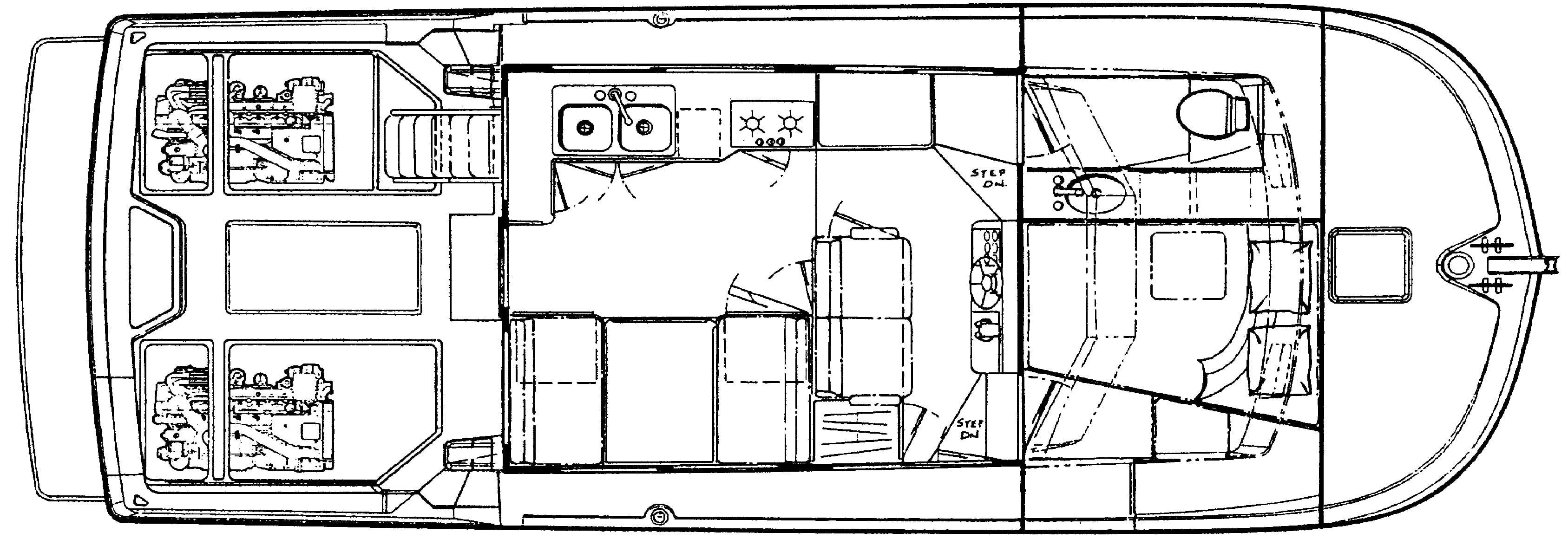 Sea Sport Pacific 3200 floor plan