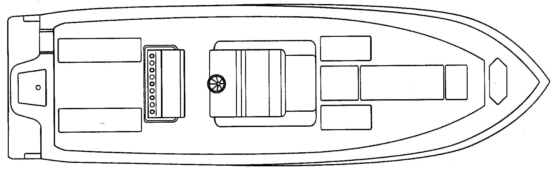 SeaVee 340i Open floor plan