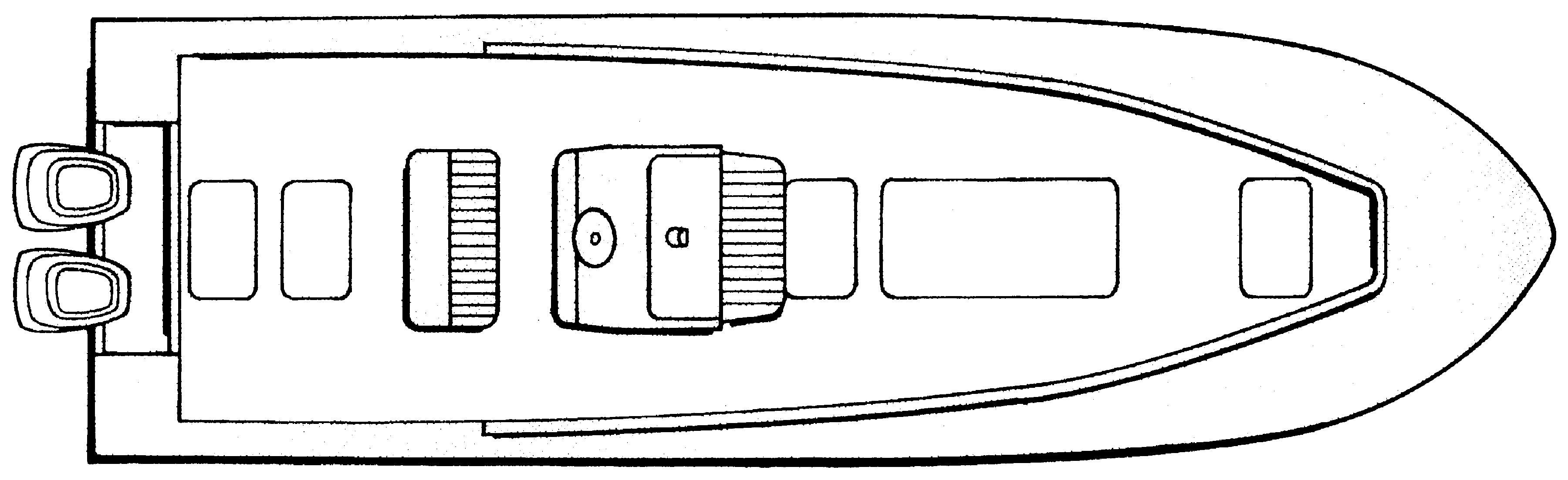 Seacraft 32 Center Console floor plan