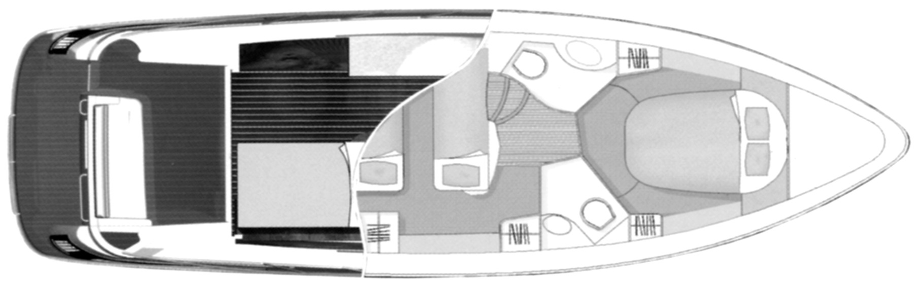 Sealine Yachts C39 Coupe floor plan