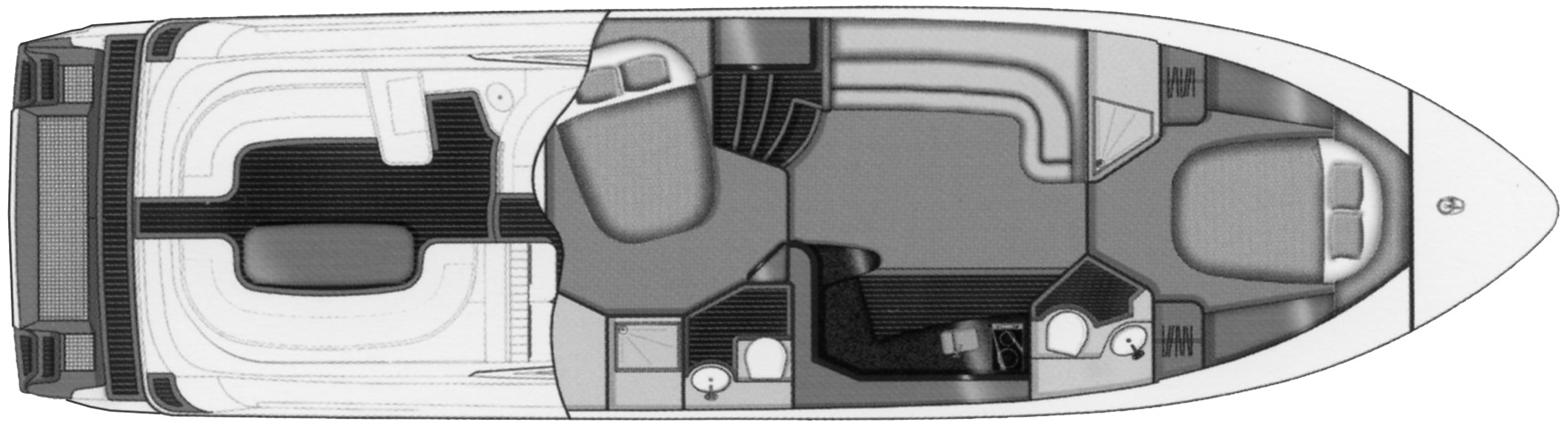 Sealine Yachts S48 Sports Yacht floor plan
