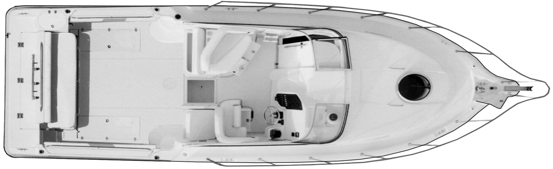 Seaswirl Striper 2901 Walkaround floor plan