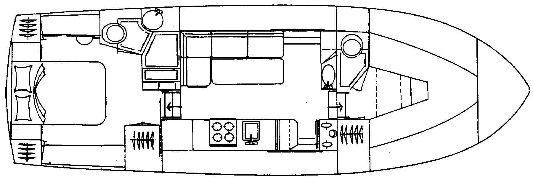 Senator 35 Sundeck floor plan