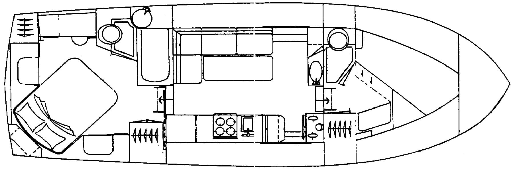 Senator 35 Sundeck floor plan