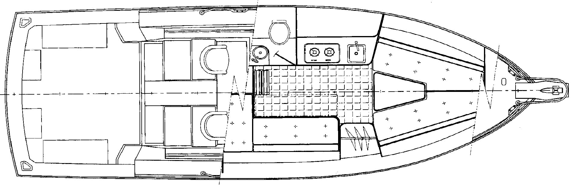 Shannon Brendan 28 Sportfisherman floor plan