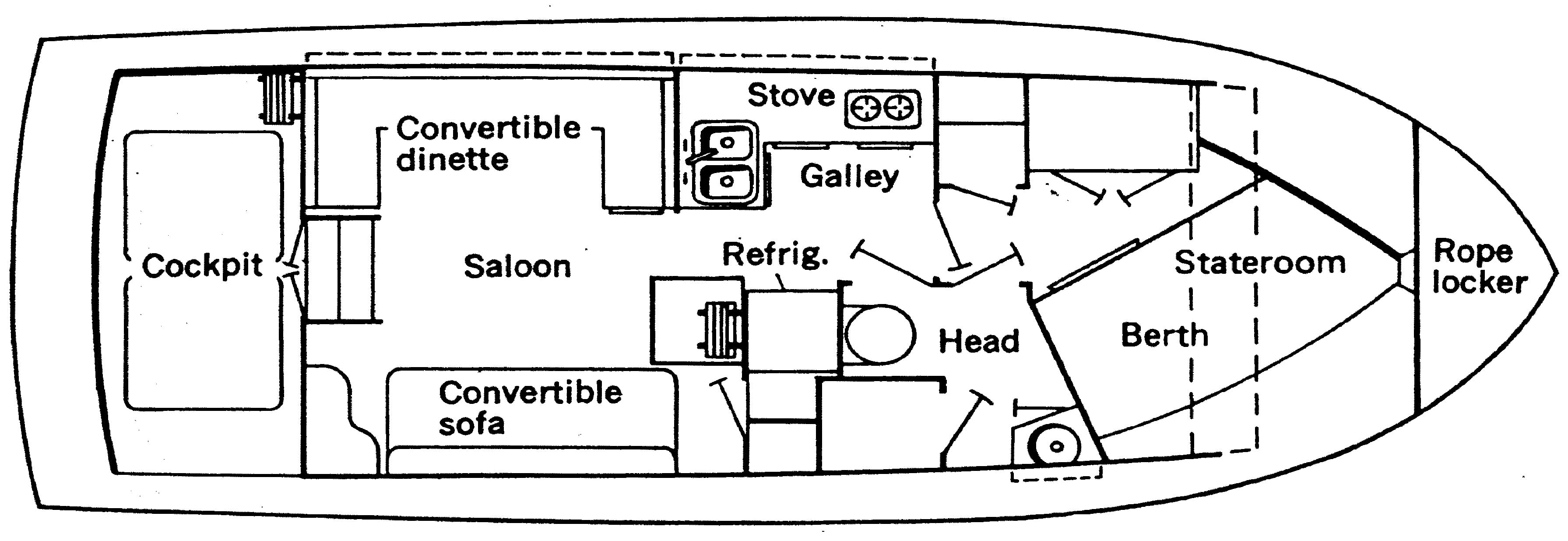 Carver Yachts 3396 Mariner floor plan